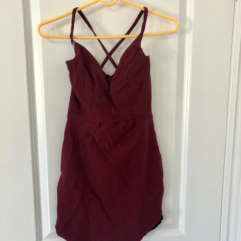 Revamped Taupe V Neck Bodycon Midi Dress